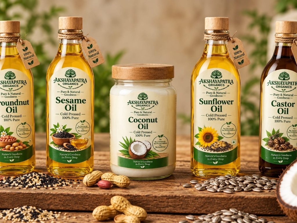 Cold pressed oils varieties